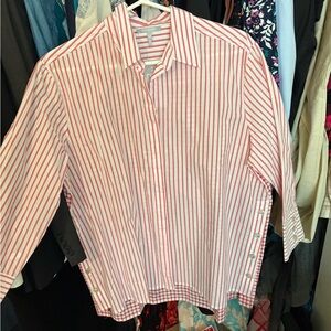 NWT Red and White Striped Shirt